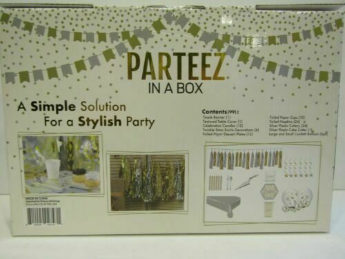 Parteez in a Box Gold and Silver 99 Pieces