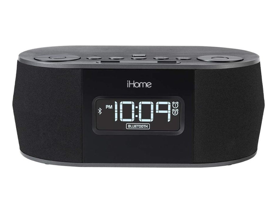 iHome Dual Alarm Stereo Clock Radio with USB Charging