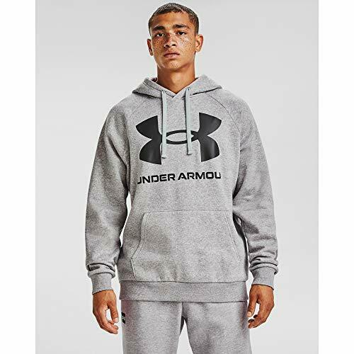 Under Armour Mens Rival Sportstyle Pullover Hoodie Black Medium