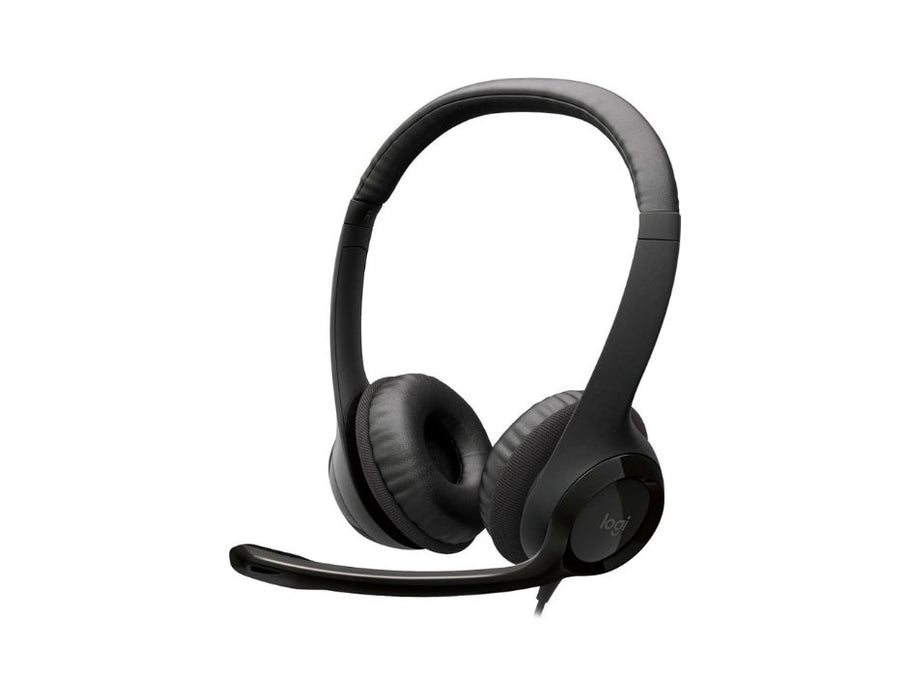 Logitech USB Headset H390 with Noise Cancelling | Color: Black