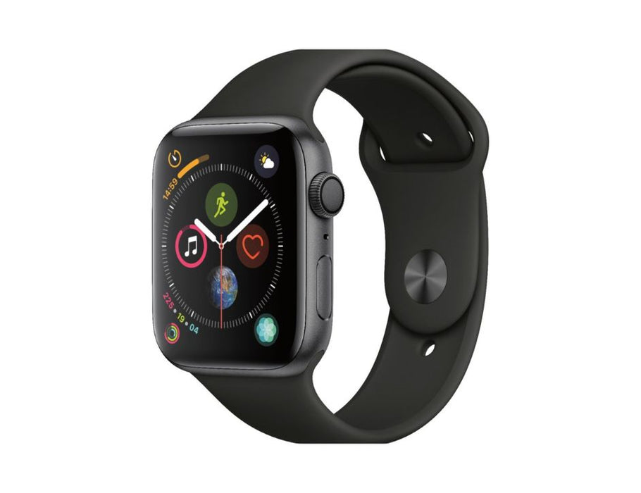 Apple Watch Series 4 (GPS, 44MM) Aluminum Case with Black Sport Band | Color: Space Gray