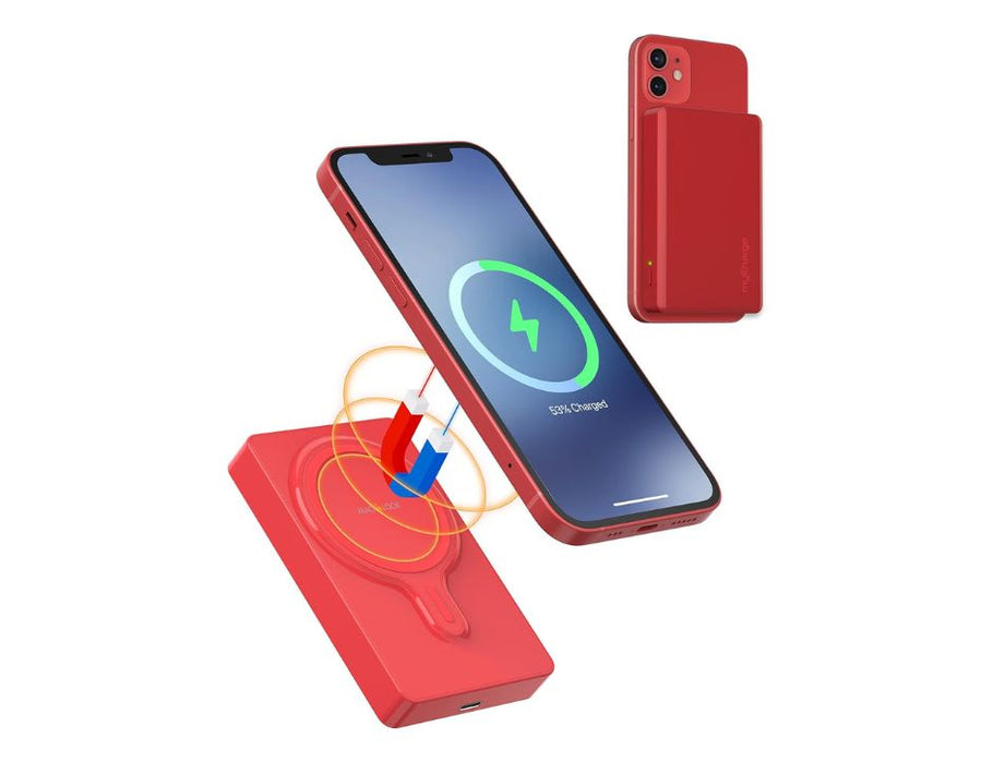 MyCharge Mag Lock Magnetic PowerBank | Color: Red