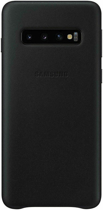 Samsung Leather Back Cover Galaxy S10 Black
