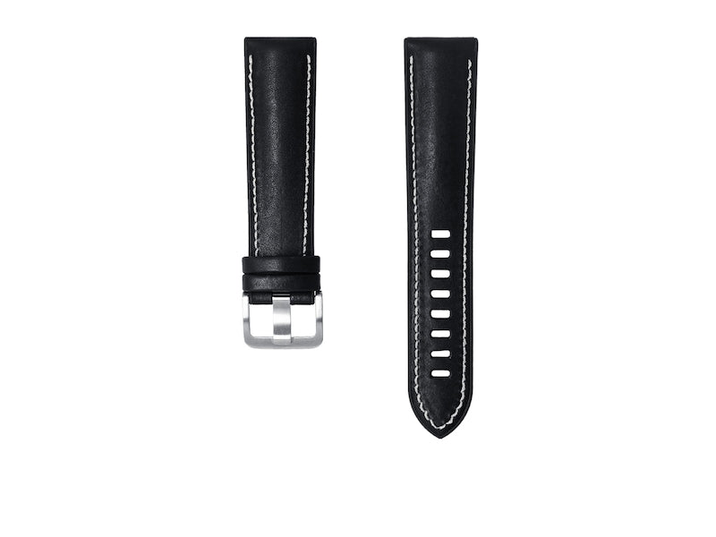 Novonappa Hybrid  Leather (20mm) Black watch strap