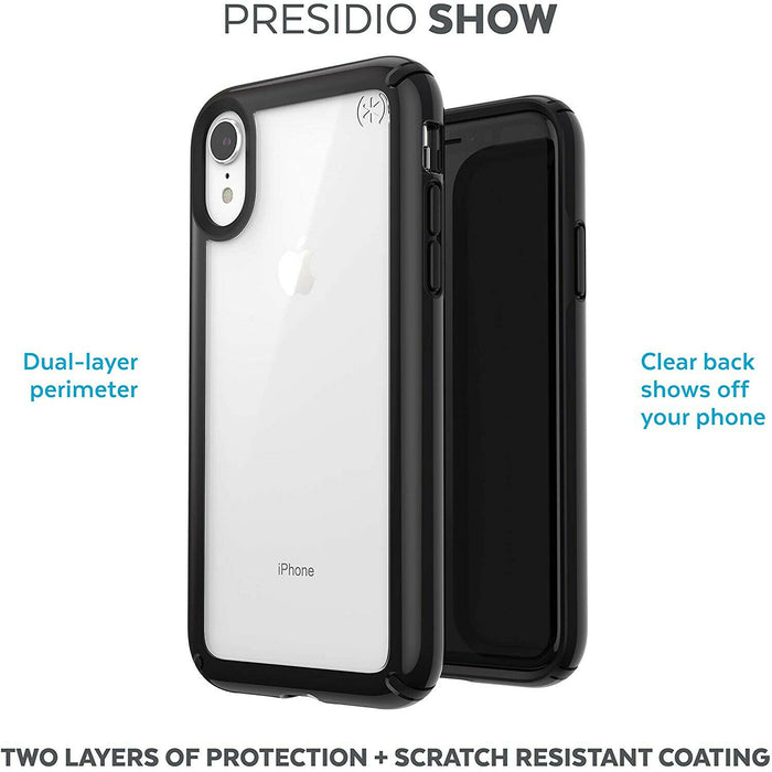 Speck Products Presidio Show iPhone XR Case, Clear/Black