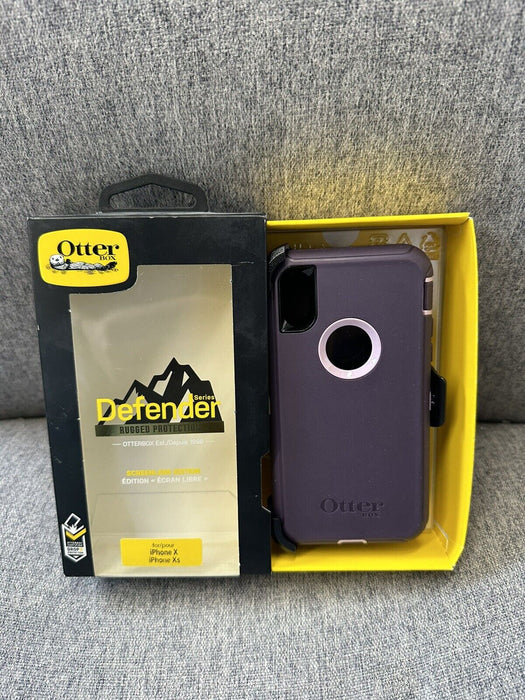 OTTER BOX DEFENDER SERIES FOR IPHONE X /IPHONE XS PURPLE