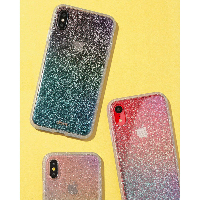 Sonix Clear Coat Glitter Rainbow Case for Iphone one XR