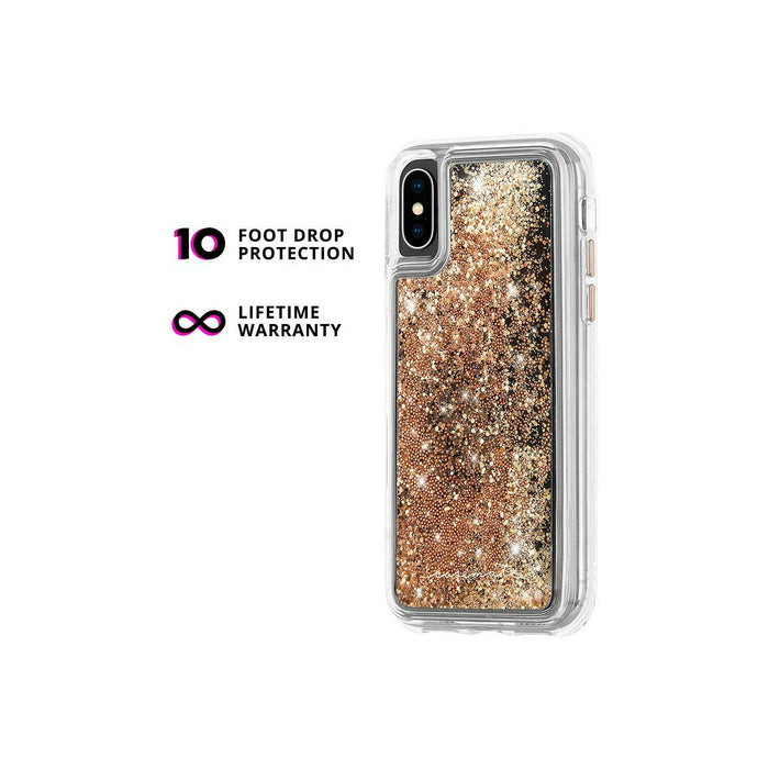 Case Mate Apple Iphone one Xs / X Waterfall Gold Case