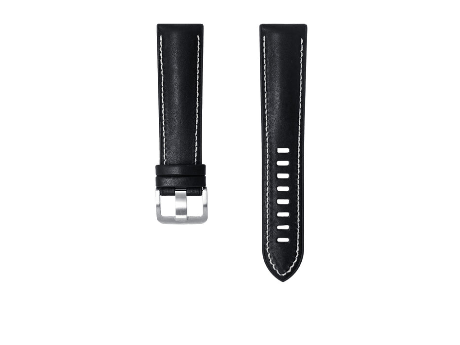 Novonappa Hybrid Leather (22mm) Black watch strap